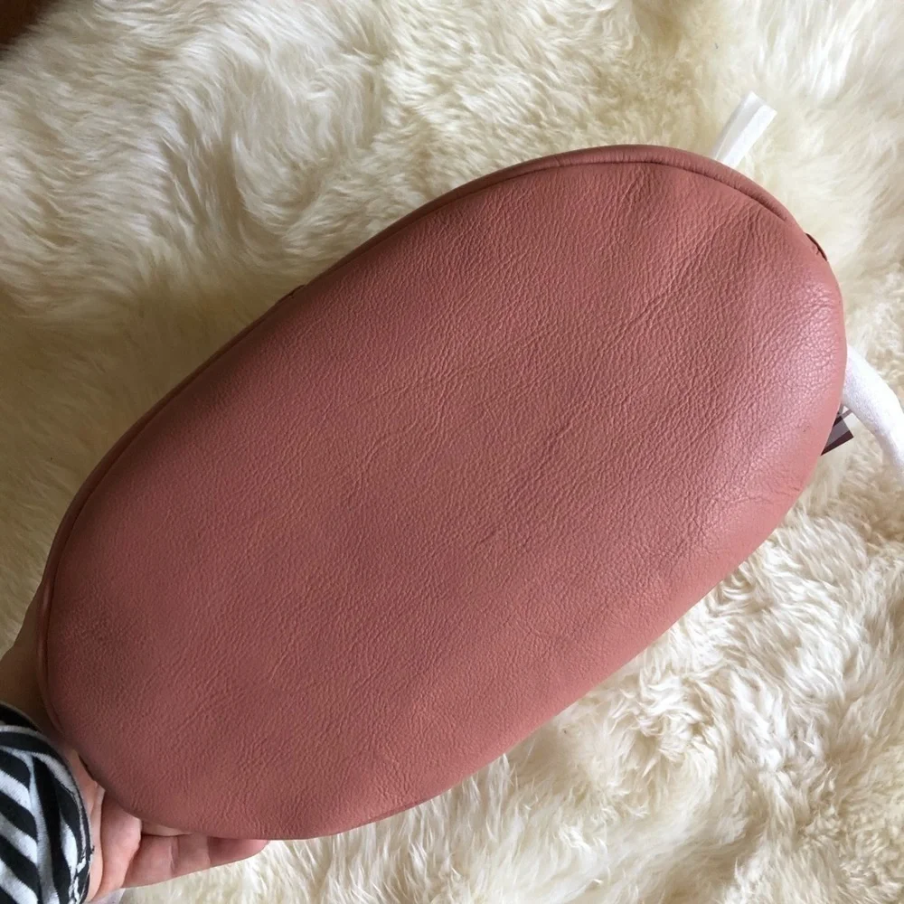 Kooba Limon Leather Hobo Pink Top Handle Bag